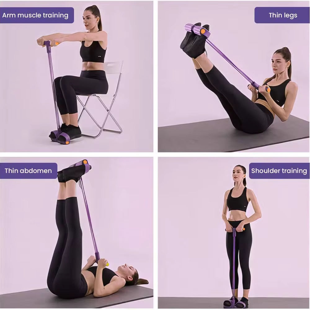 Multifunction pedal Resistance Sit Up Abdominal Full Body Workout. 5*8