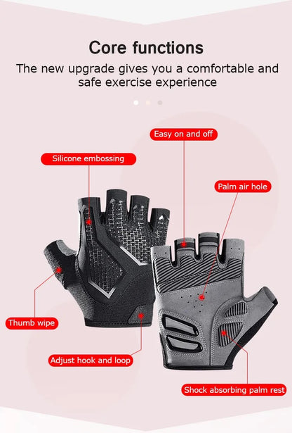 Half Finger Weightlifting Fitness Gloves